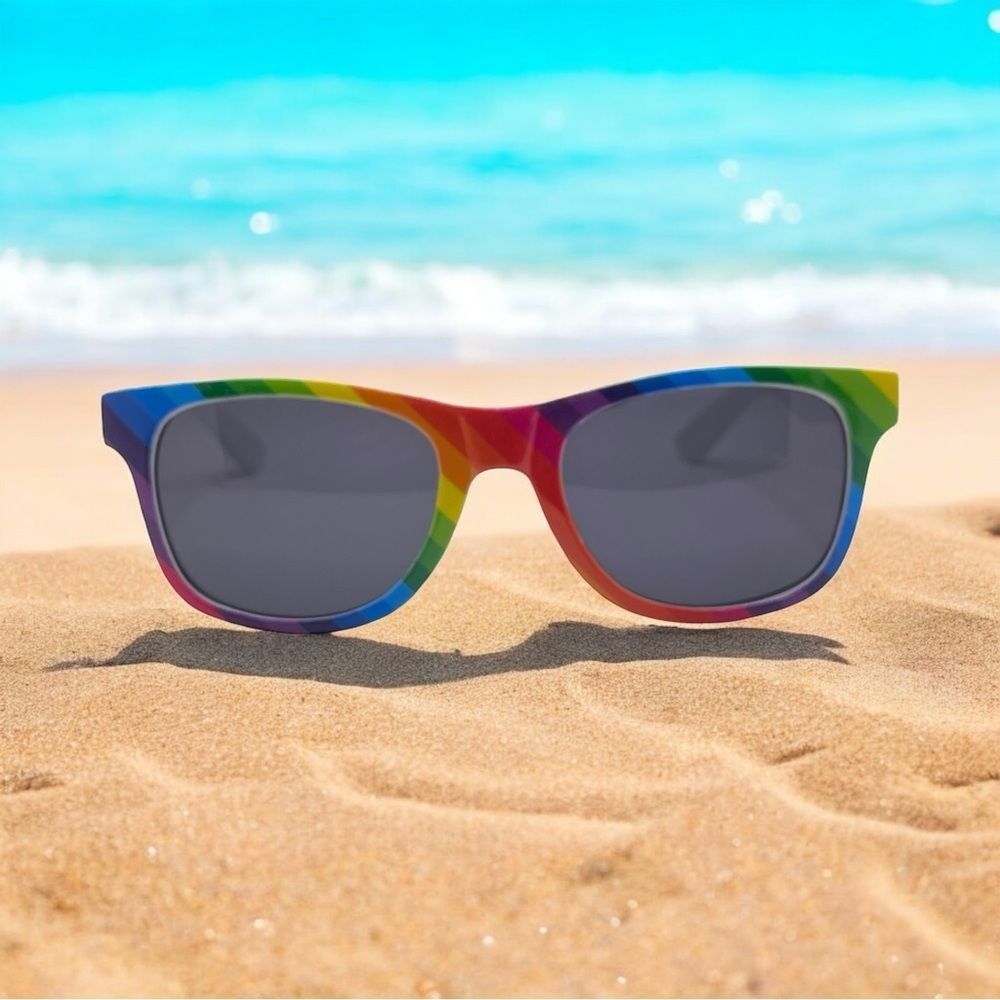 Rainbow Stripe Sunglasses UNISEX